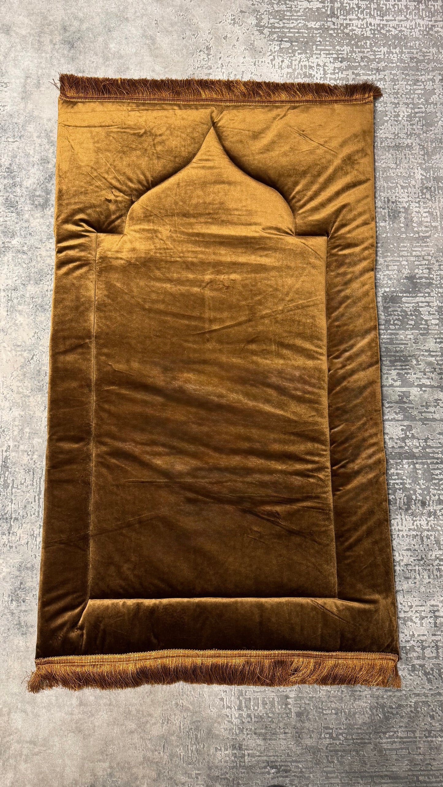 Handmade Royal Bronze Premium Prayer Rug