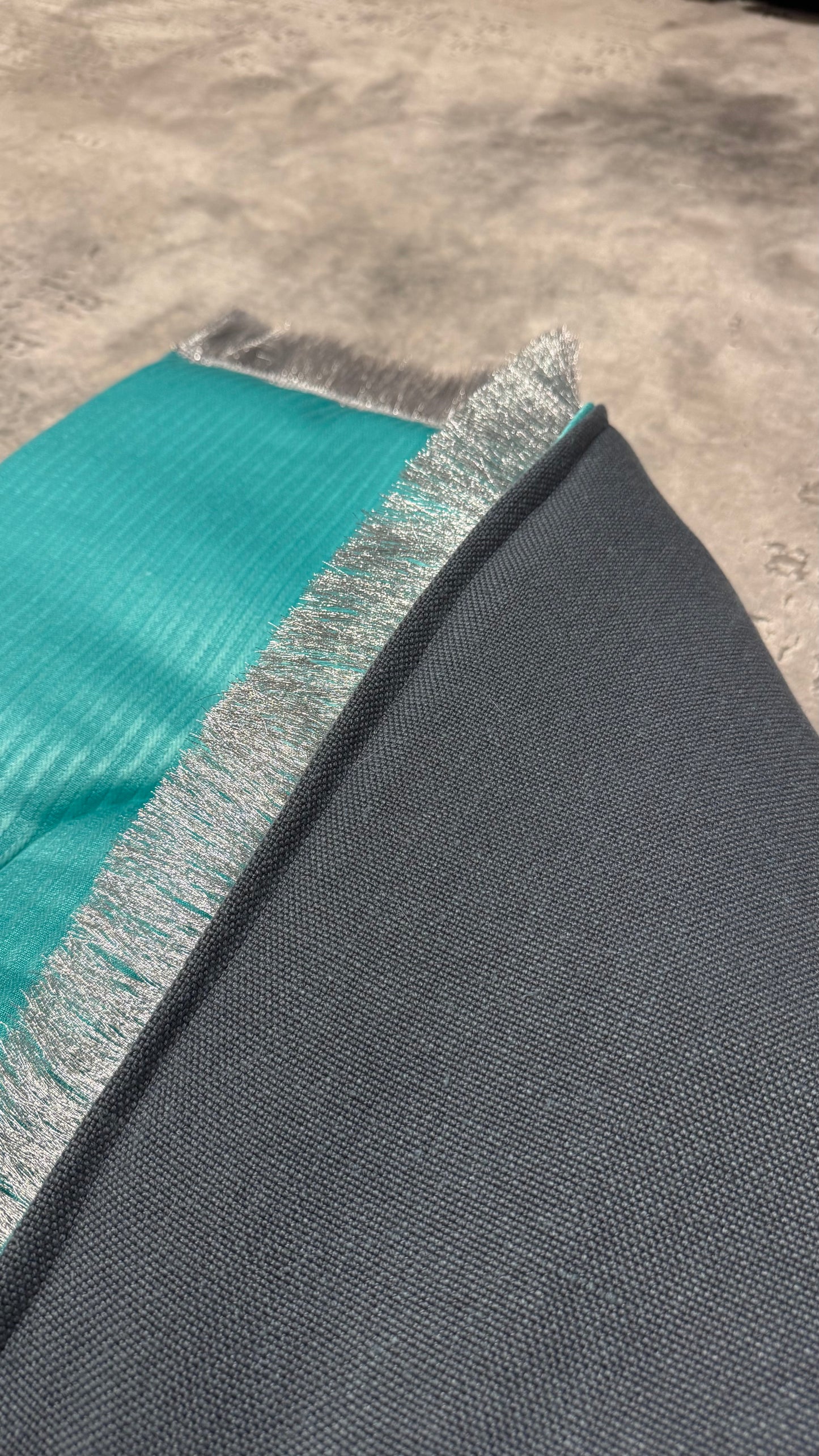 Handmade Summer Blue Premium Prayer Rug