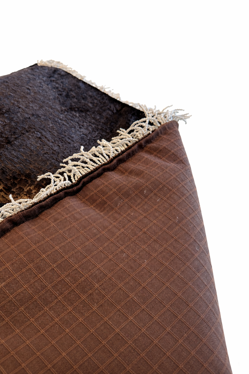 Handmade Luxury Brown Prayer Rug