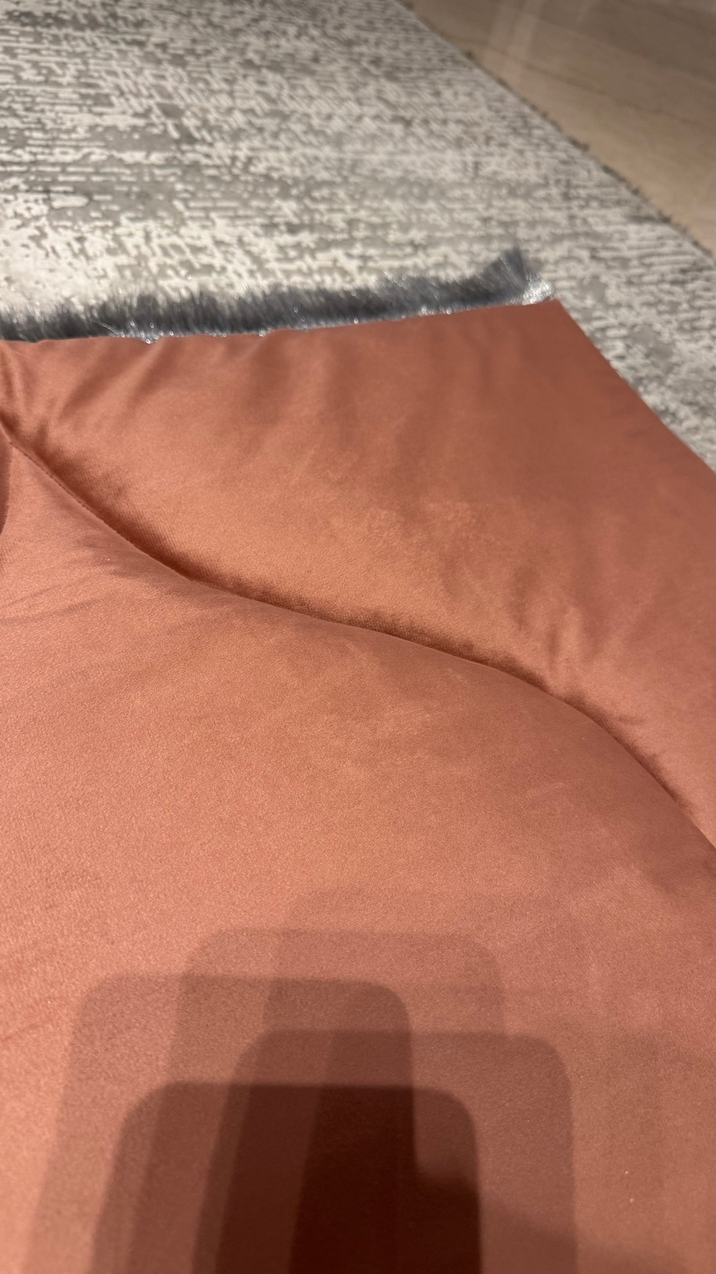 Handmade Silky Soft Peach Premium Prayer Rug