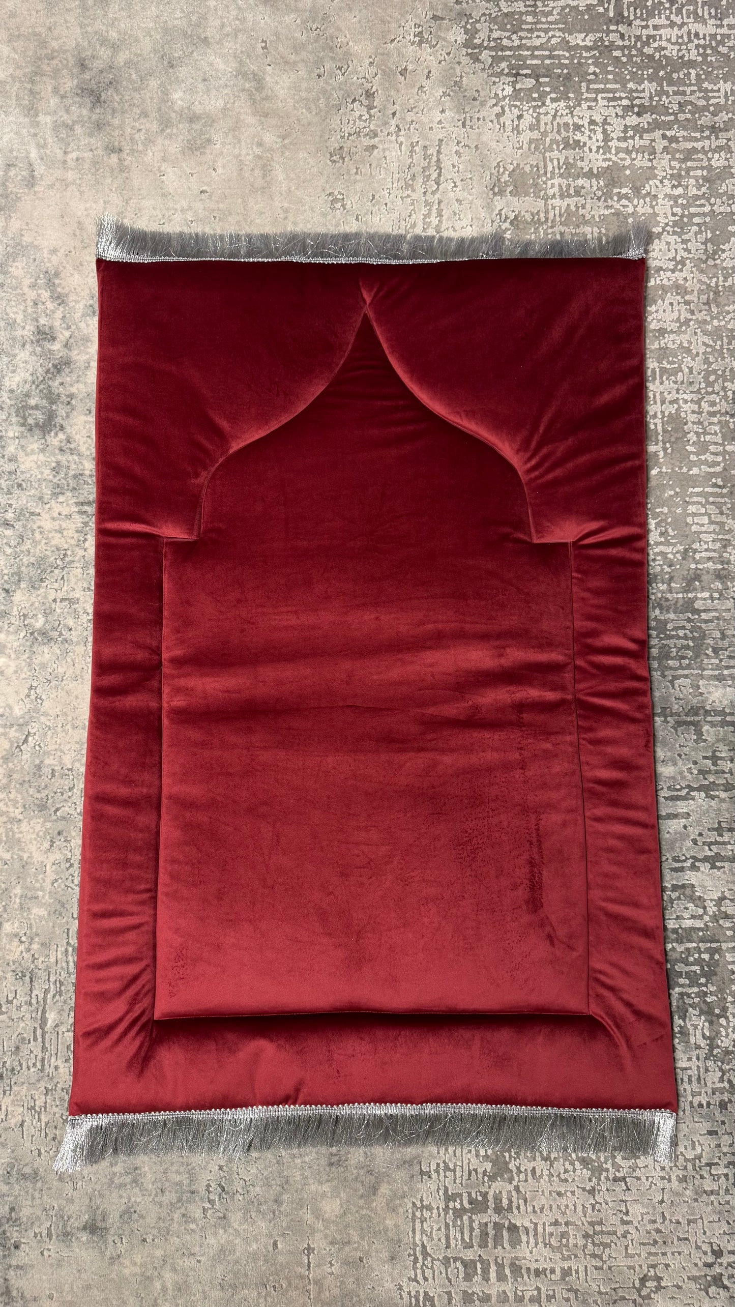 Handmade Children’s Premium Prayer Rug in Bordeaux