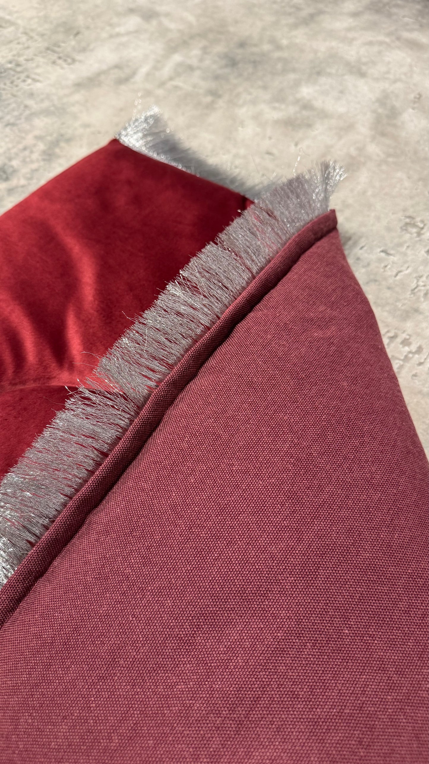 Handmade Children’s Premium Prayer Rug in Bordeaux