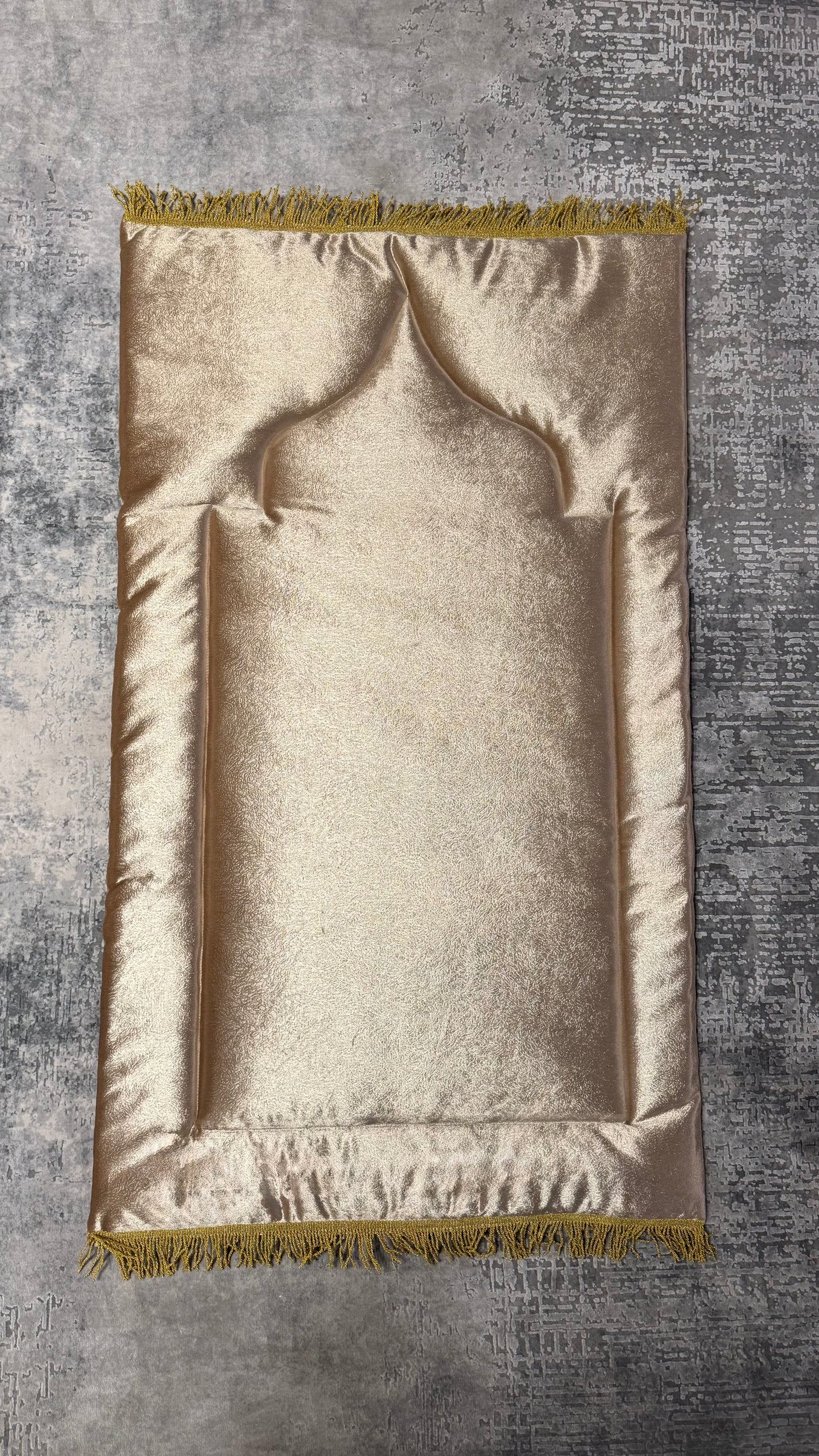 Handmade Beautiful Gold Prayer Rug