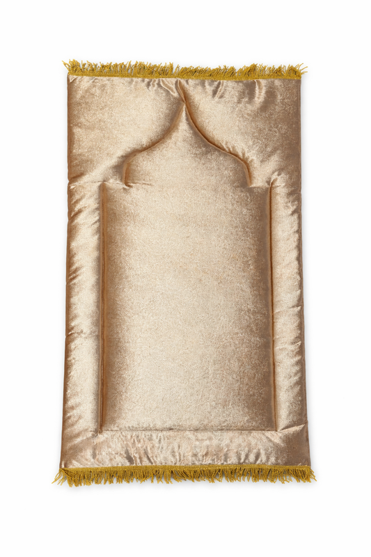 Handmade Beautiful Gold Prayer Rug